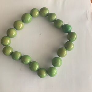 3/$5 Large Green Wood Beads